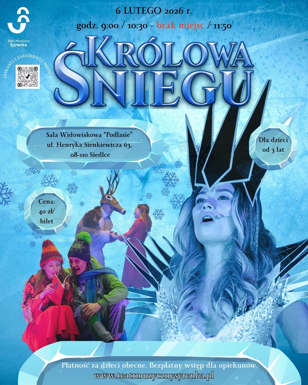 Królowa śniegu - spektakl muzyczny dla dzieci