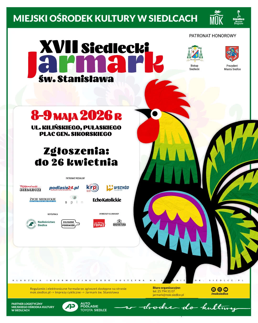 XVII Siedlecki Jarmark św. Stanisława 2026