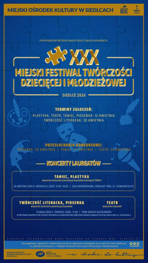 30. Miejski Festiwal Twórczości Dziecięcej i Młodzieżowej - wyniki