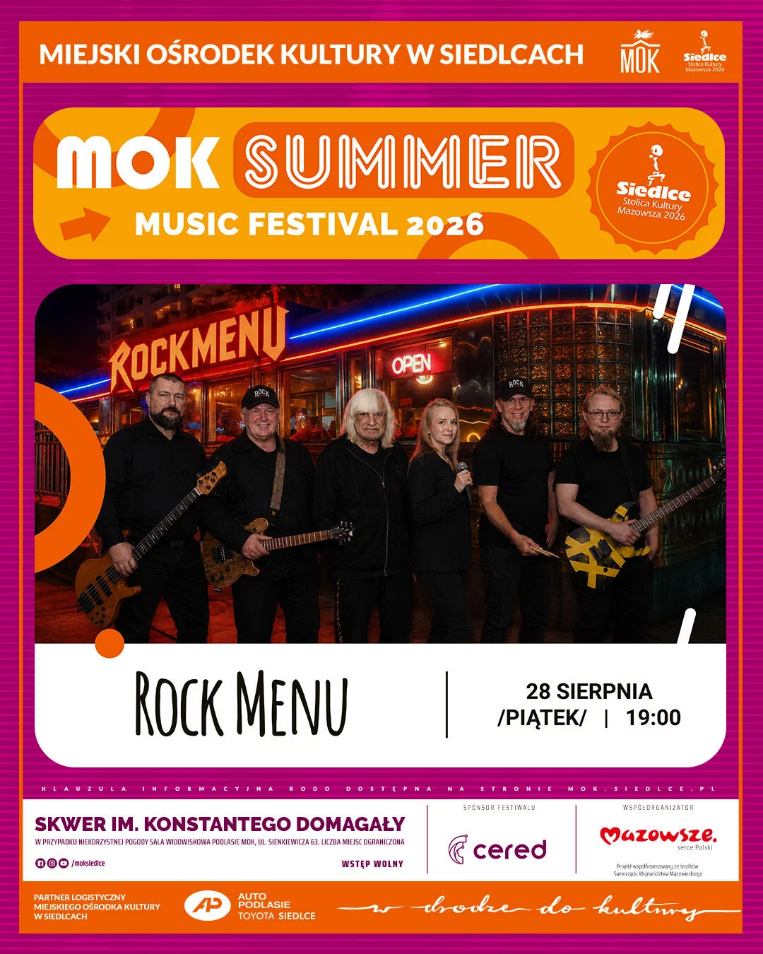 MOK Summer Music Festival 2026 - Rock Menu