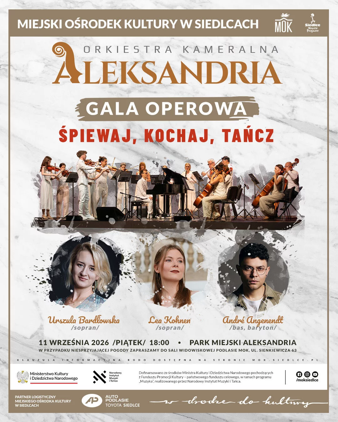 Dni Siedlec - Gala Operowa Orkiestry Kameralnej Aleksandria pt. 