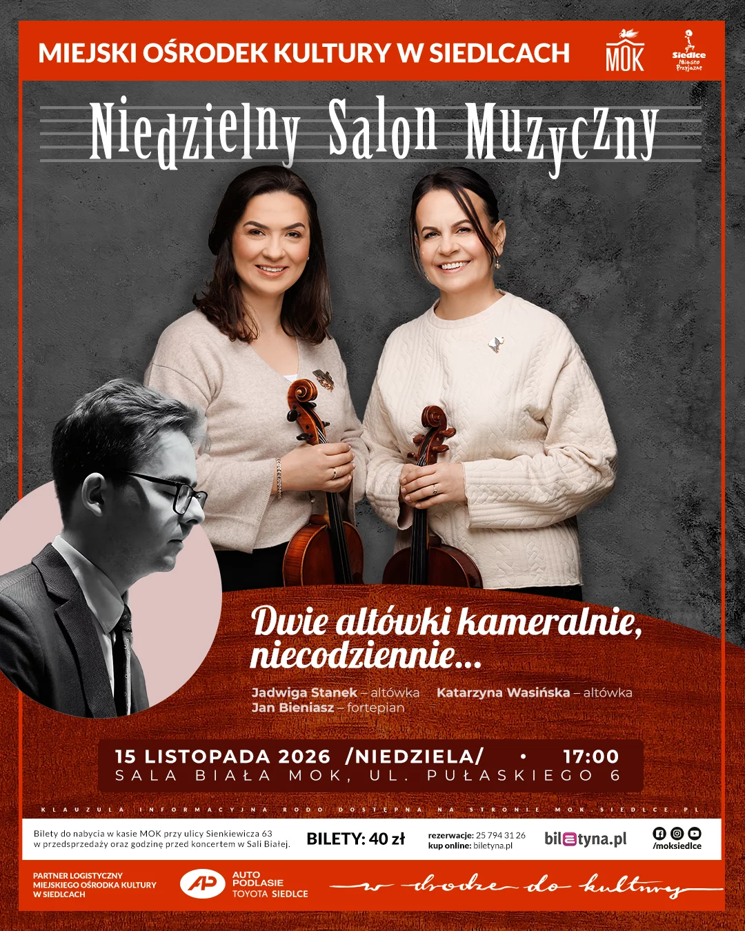 Niedzielny Salon Muzyczny – Dwie altówki kameralnie, niecodziennie...
