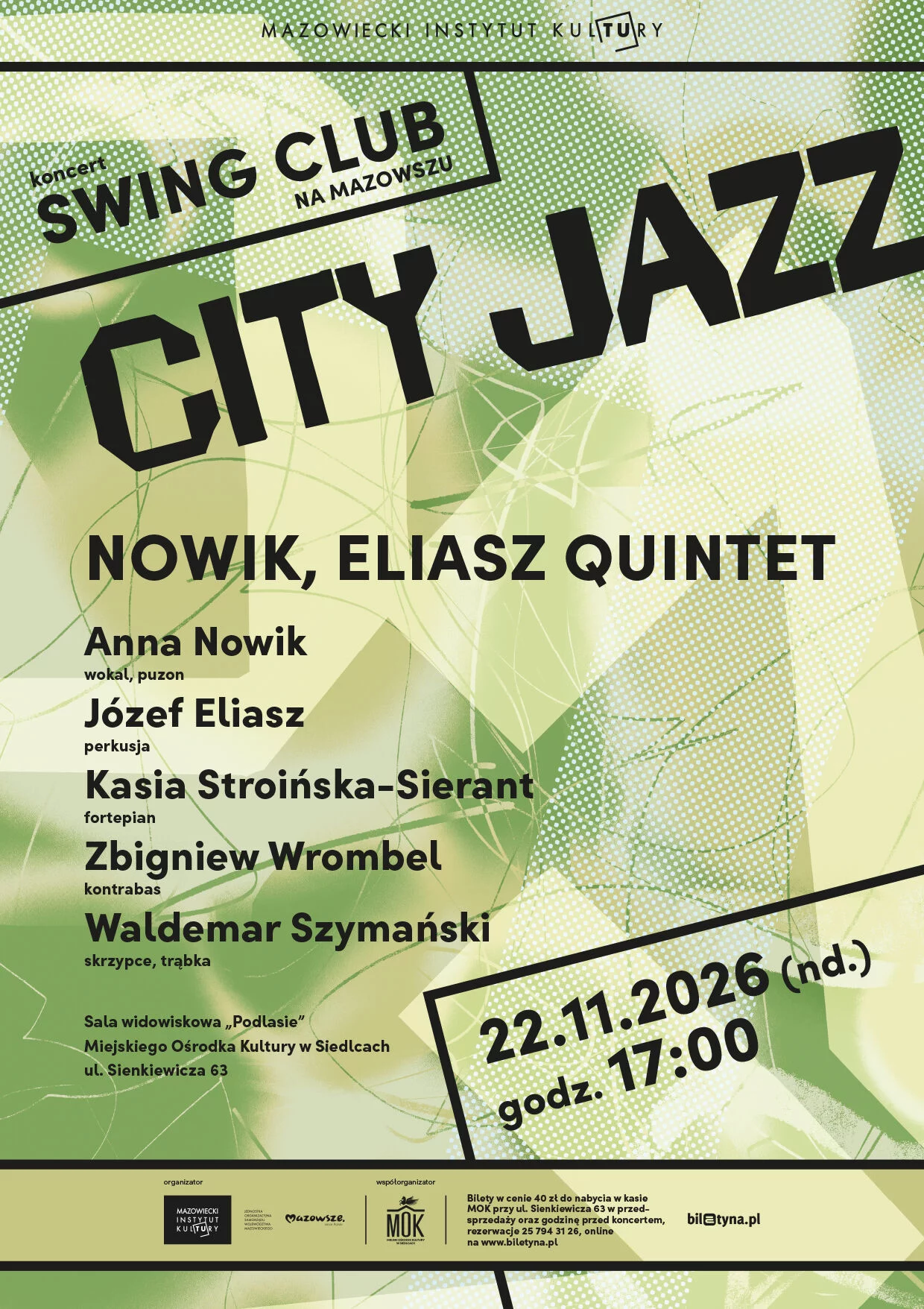 Swing Club na Mazowszu - koncert Nowik, Eliasz Quintet