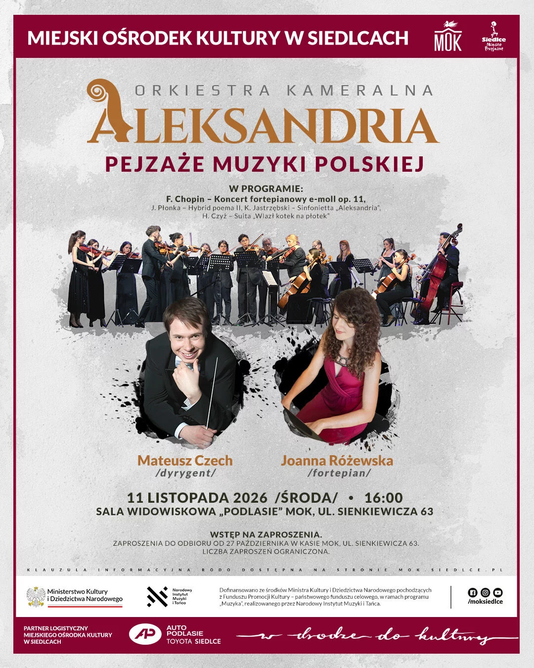 Koncert Orkiestry Kameralnej Aleksandria pt. 
