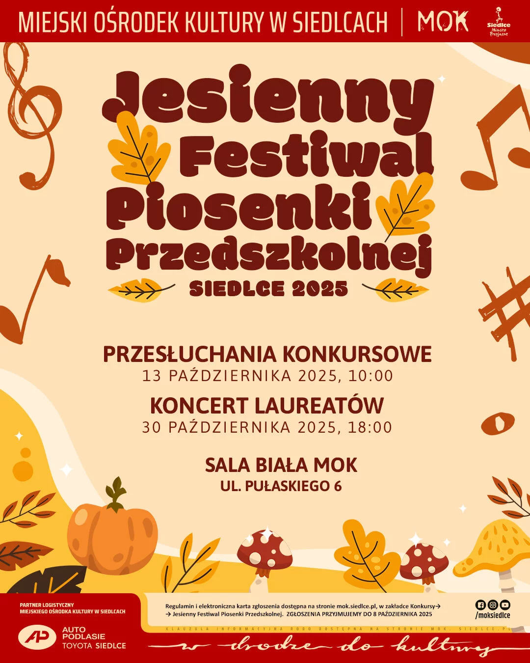 VIII Jesienny Festiwal Piosenki Przedszkolnej