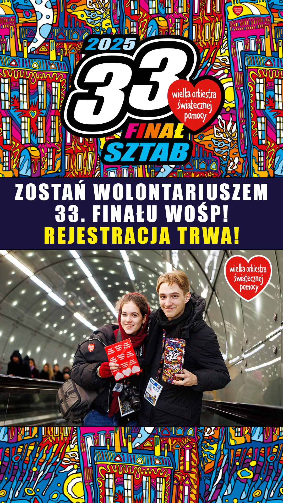 Rejestracja wolontariuszy WOŚP